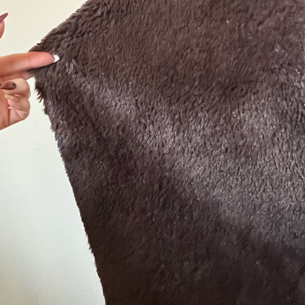 Romeo + Juliet Couture Brown Faux Shearling Open-Front Jacket | M - Picture 11 of 12